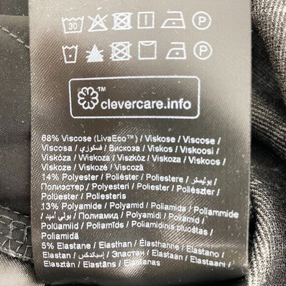 Ichi Ihruti Wide Leg Dark Gray Pants Trousers Sm - Picture 5 of 13